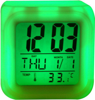 CRAFTSWORTH Digital Multicolor Clock