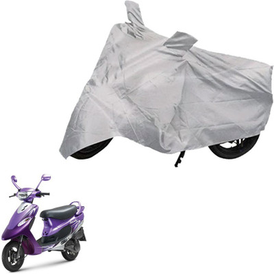 Gargi Traders Waterproof Two Wheeler Cover for TVS(Scooty Streak, Silver)