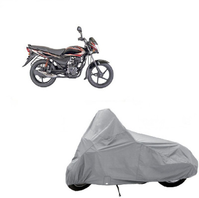 Gargi Traders Waterproof Two Wheeler Cover for Bajaj(Platina 100 DTS-i, Silver)