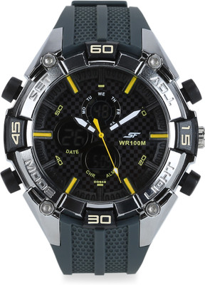 SONATA NH77028PP01J Superfibre Analog Digital Watch For Men SONATA Wrist Watches
