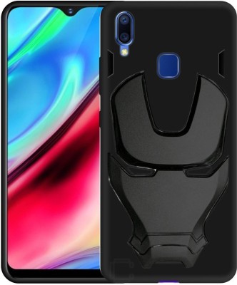 CASE CREATION Back Cover for Vivo Y93 1815(Black, 3D Case, Silicon, Pack of: 1)
