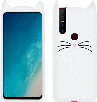 CASE CREATION Back Cover for Vivo V15 (With Sensor Cut) (2019)(White, 3D Case, Pack of: 1)