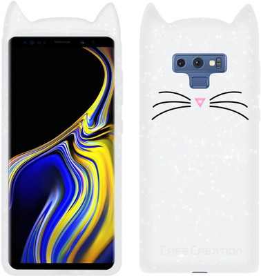 CASE CREATION Back Cover for Samsung Galaxy Note 9(White, 3D Case, Pack of: 1)