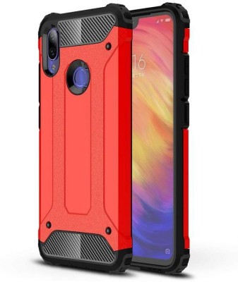 Helix Bumper Case for Redmi Note 7 Pro(Red, Rugged Armor, Pack of: 1)