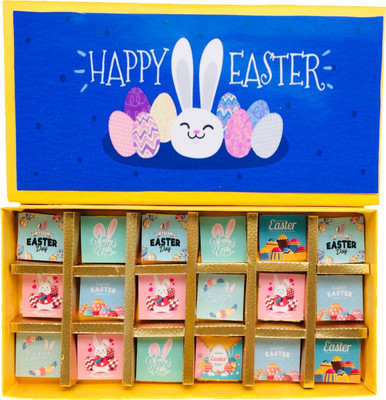Expelite Happy Easter eggs 18 Chocolate gift box Truffles, Bars(18 x 27.78 g)