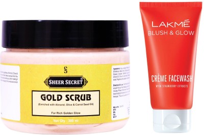 Sheer Secret Gold Scrub 300ml and(2 Items in the set)