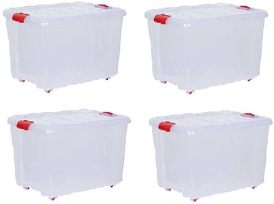 AMAZE Enterprise Plastic Utility Container  - 25 L(Pack of 4, White)