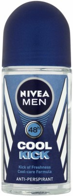 NIVEA Men Anti-Perspirant, Cool Kick Deodorant Spray  -  For Men & Women(50 ml)