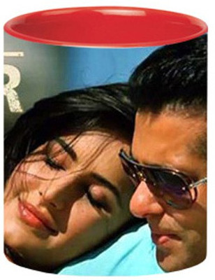 ARTBUG Salman Khan -1063-Red Ceramic Coffee Mug(350 ml)