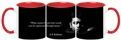 ARTBUG A R Rahman -1157-Red Ceramic Coffee Mug(350 ml)