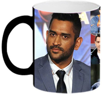 ARTBUG MS Dhoni -MagicMug 997 Ceramic Coffee Mug(350 ml)