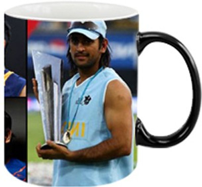 ARTBUG MS Dhoni Magic - 992 Ceramic Coffee Mug(350 ml)