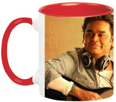 ARTBUG A R Rahman -1156-Red Ceramic Coffee Mug(350 ml)