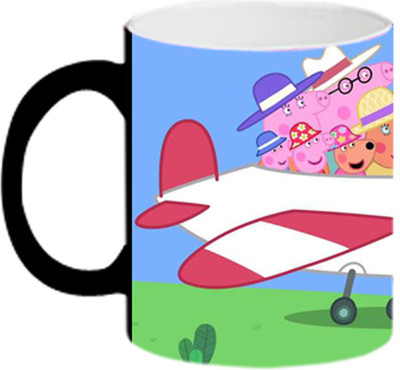ARTBUG Peppa Pig -MagicMug 2345 Ceramic Coffee Mug(350 ml)