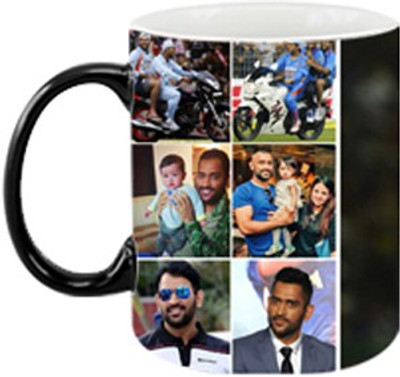 ARTBUG MS Dhoni Magic - 994 Ceramic Coffee Mug(350 ml)