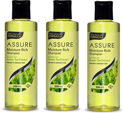 ASSURE Moisture Rich Shampoo enriched with Green Tea Extract(600)