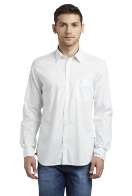 PARX Men Solid Casual White Shirt