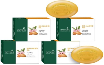 BIOTIQUE Bio Almond Oil Nourishing Body Soap(4 x 75 g)