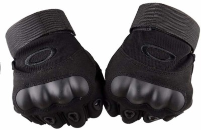 GOCART New Fingerless Hard Glove for Shooting, Riding, Cycling, Motorcycle(XL) Gym & Fitness Gloves(Black)