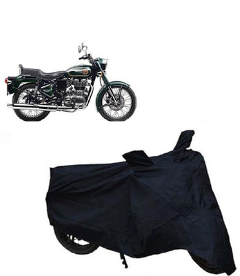 Gargi Traders Waterproof Two Wheeler Cover for Royal Enfield(Classic Chrome, Black)