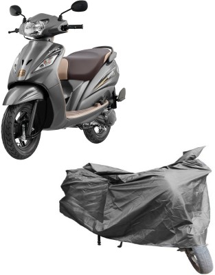 COVER WORLD Waterproof Two Wheeler Cover for TVS(Wego, Green)