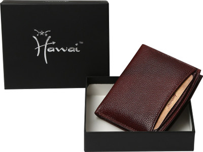 76% OFF on Hawaishop Men Casual, Formal Maroon Genuine Leather Wallet(8 Card Slots)