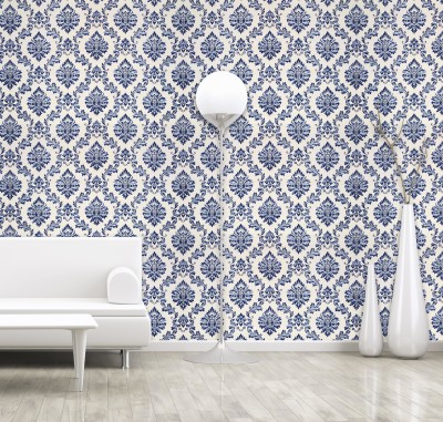 konark designer wallpapers Classics Blue Wallpaper(1000 cm x 53 cm)
