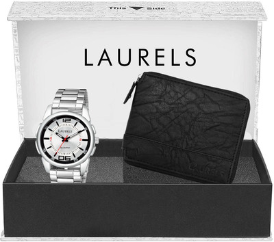 LAURELS Analog Watch(Silver)