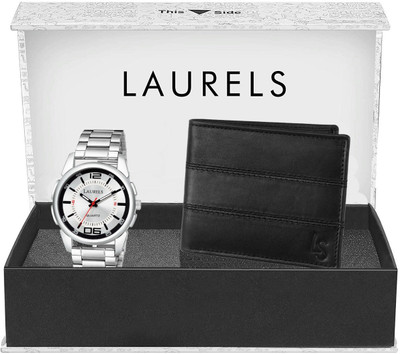 LAURELS Analog Watch(Silver)