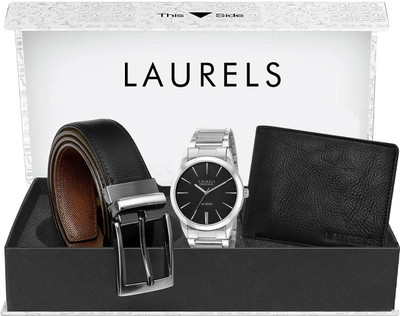 LAURELS Analog Watch(Black)