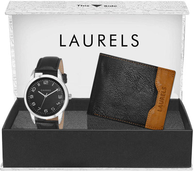 LAURELS Analog Watch(Black)