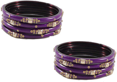 NMII Glass Zircon Bangle(Pack of 8)
