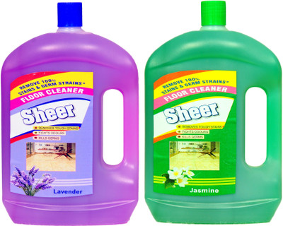 Sheer Disinfectant floor cleaner 2 Ltr each Lavender,jasmine(2 x 2 L)