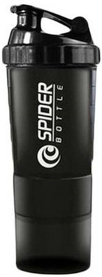 TrendZone 500 ml Plastic Shaker(Pack of 1, Black)