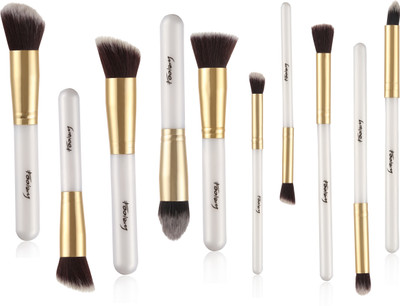 

Foolzy Pack of 10 Professional Makeup Brushes Kit(Pack of 10)
