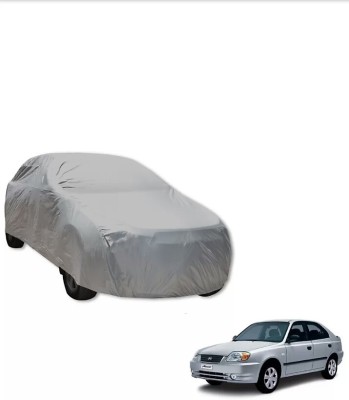 unik auto Car Cover For Hyundai Accent (Without Mirror Pockets)(Silver)