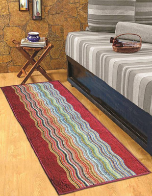 STATUS Red Polypropylene Runner(2 ft,  X 5 ft, Rectangle)