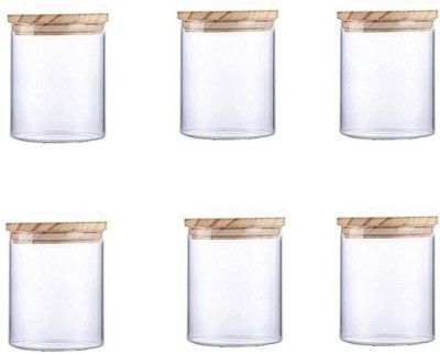 SkyKey Glass Grocery Container  - 500 ml(Pack of 2, Clear)