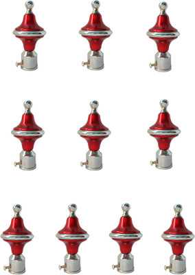 GROWNIX Red Rod Rail Bracket Metal(Pack of 10)