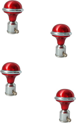 GROWNIX Red Rod Rail Bracket Metal(Pack of 4)