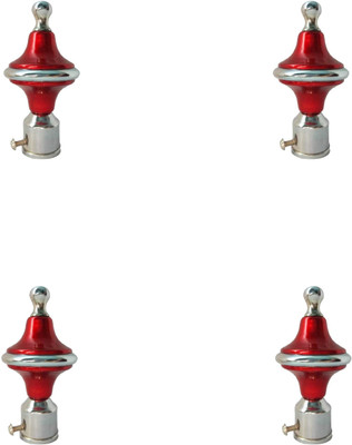 GROWNIX Red Rod Rail Bracket Metal(Pack of 4)