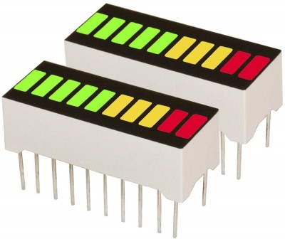Electrobot Segment with 3 Colors (2X Super Bright Red + 3X Yellow + 5X Bright Green) Display Lights Electronic Hobby Kit