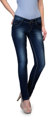 Fashion Cult Lycra Denim Slim Women Blue Jeans