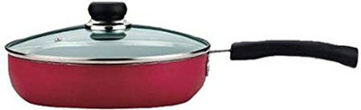 VINOD Zest Induction Deep Fry Pan 22 cm diameter with Lid 1 L capacity(Aluminium, Non-stick, Induction Bottom)