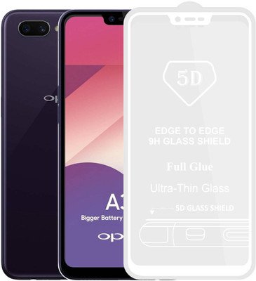CASE CREATION Edge To Edge Tempered Glass for Oppo A3s(Pack of 1)