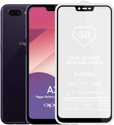 CASE CREATION Edge To Edge Tempered Glass for Oppo A3s(Pack of 1)