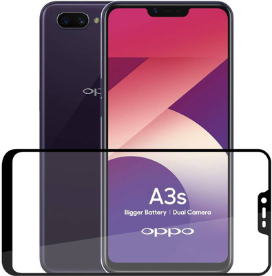 Case Creation Edge To Edge Tempered Glass for Oppo A3s(Pack of 1)
