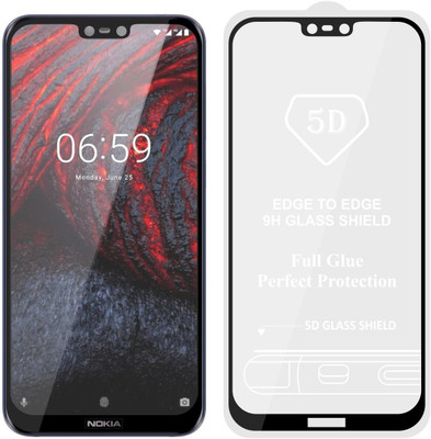CASE CREATION Edge To Edge Tempered Glass for Nokia 6.1 Plus(Pack of 1)