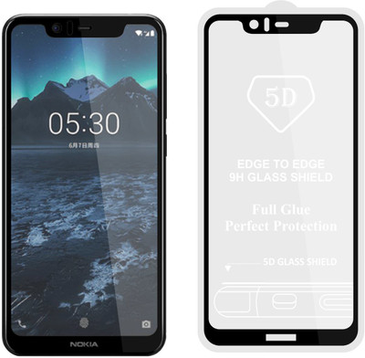 CASE CREATION Edge To Edge Tempered Glass for New Nokia 5.1 Plus(Pack of 1)
