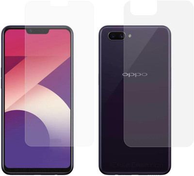 CASE CREATION Front and Back Screen Guard for Oppo A3s(Pack of 2)